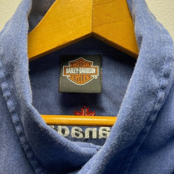 Men's Harley-Davidson Buell Long Sleeve Button Down Shirt - Picture 3 of 5